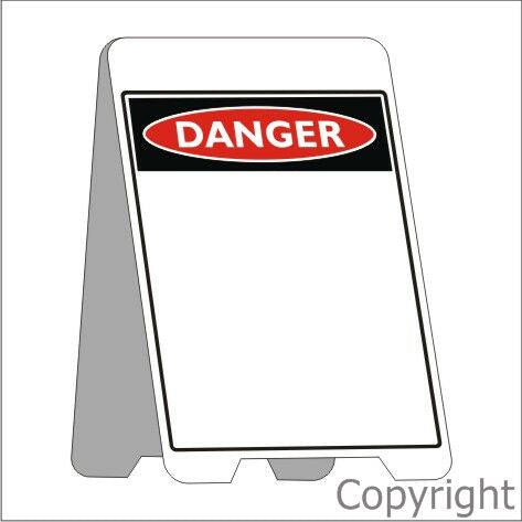 DANGER BLANK A-Frames Fluteboard Sign