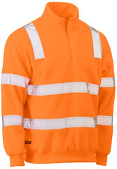 Bisley Taped Hi Vis Rail Polar Fleece Jumper