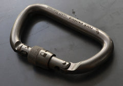 Rock Exotica rockD    Stainless Steel Screw-Lock  Carabiner - 41Kn