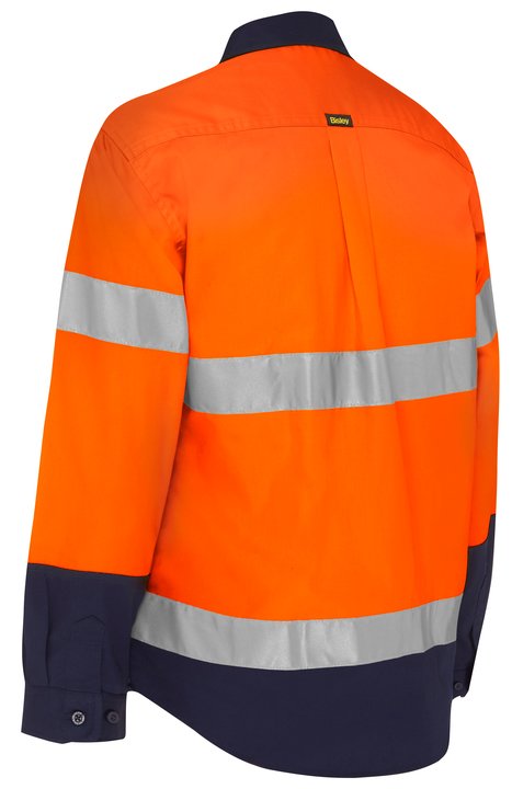 Bisley Women's Taped Hi Vis Maternity Drill Shirt