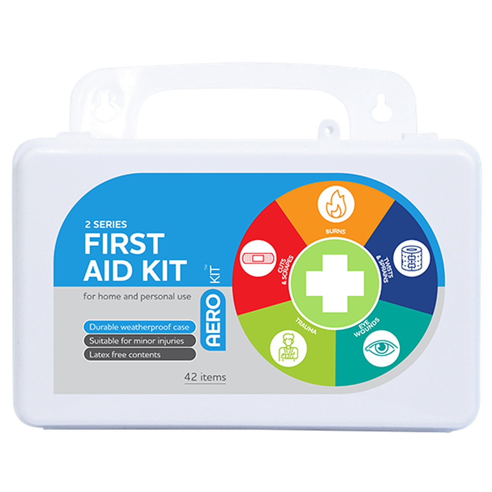 Aero Healthcare AEROKIT 2 Series Plastic Waterproof First Aid Kit 13 x 21 x 7.5cm