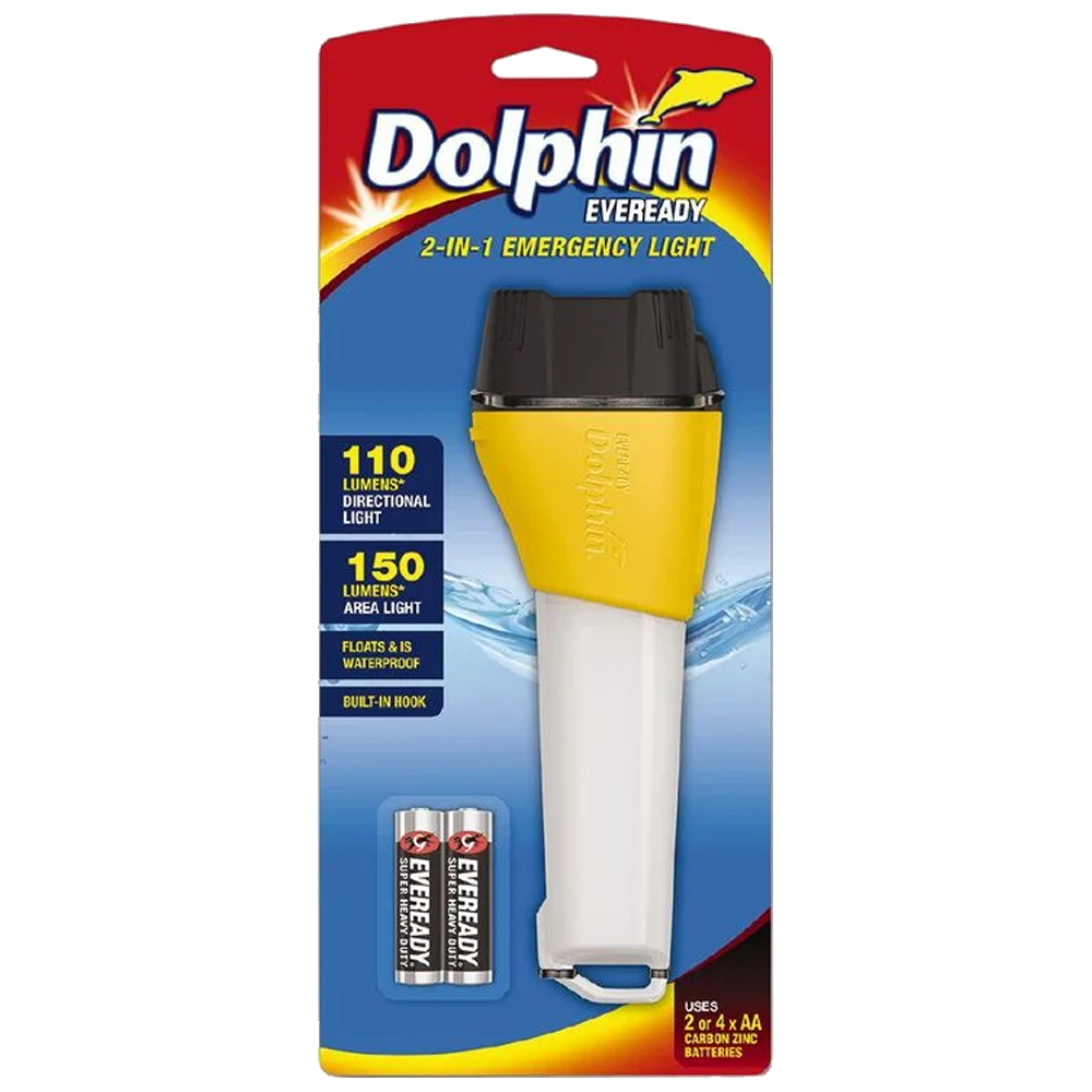 Aero Healthcare EVL Dolphin 2in1 Waterproof Torch with Red Light
