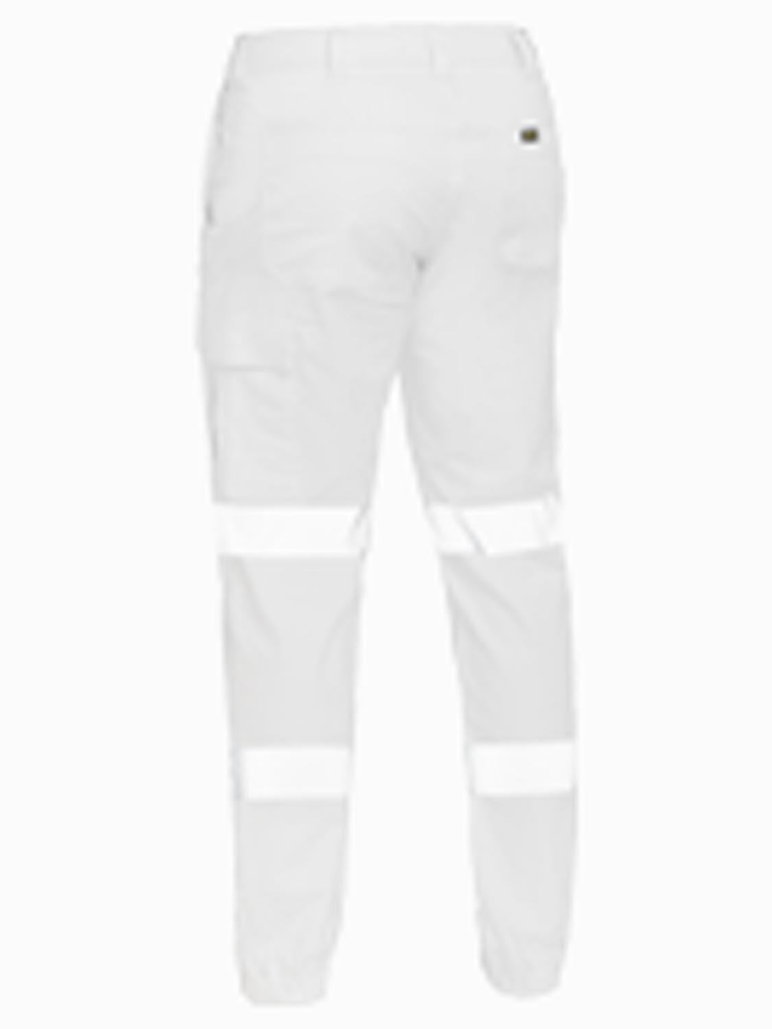 Bisley Taped Biomotion Stretch Cotton Drill Cargo Cuffed Pants