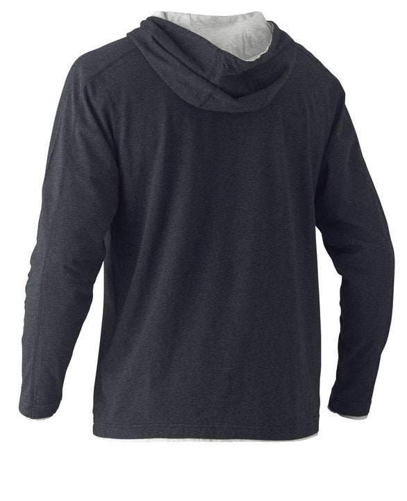 Bisley Flex & Move Cotton Rich Hoodie Long Sleeve Tee