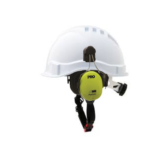 ProChoice V6 Hard Hat Vented Micro Peak White (HHV6MP-W) with Python Earmuffs (HHEMPYTS)