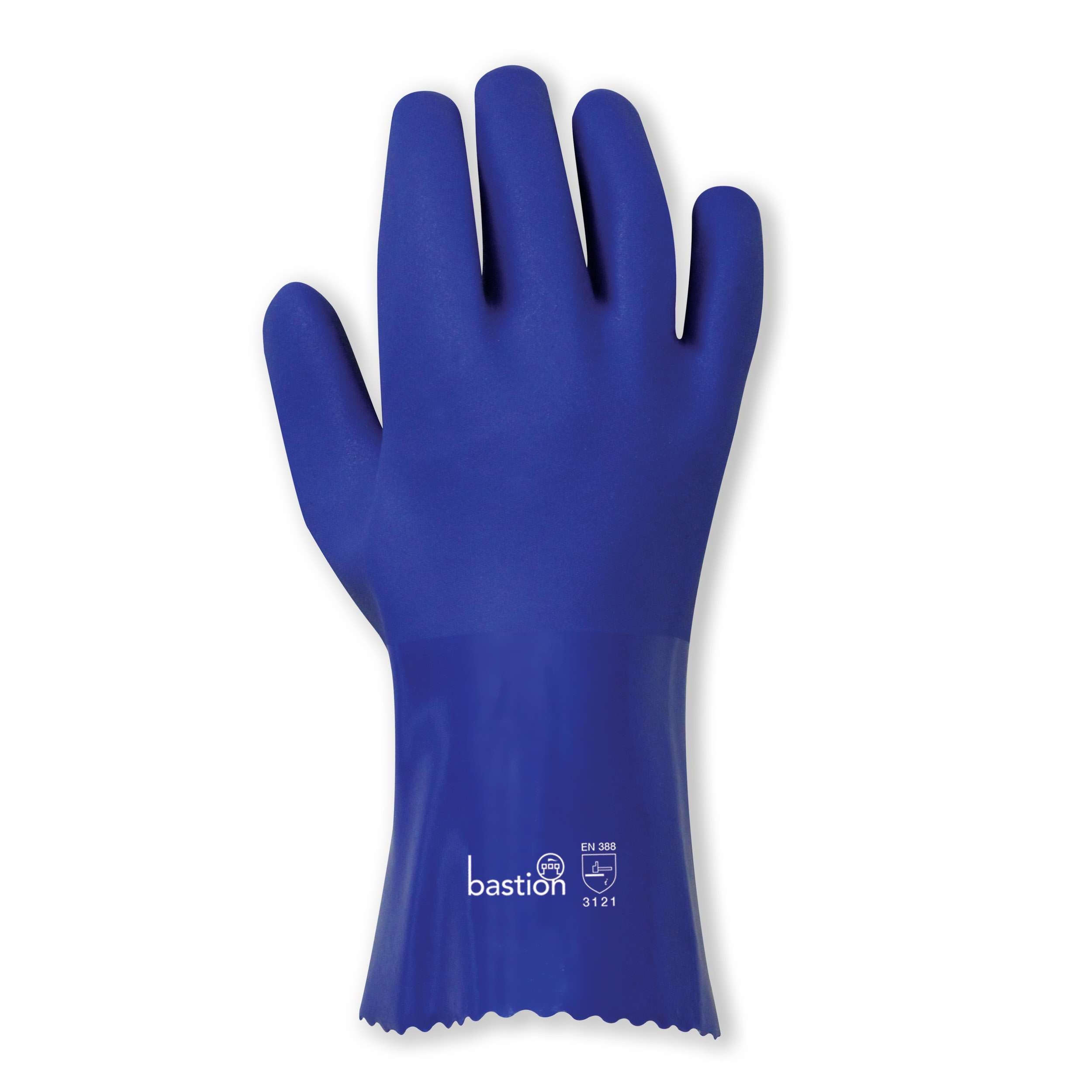 Bastion Pvc  300Mm  -  Blue -  Double Dipped Gloves