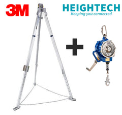 3M DBI Sala 7ft (2.1m) Aluminium Tripod w/ 15m Type 3 Fall Arrestor