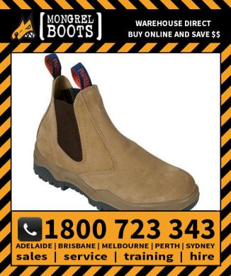 SIZE 7 Mongrel Wheat Elastic Sided Boot Safety Work Boot Victor Footwear Shoe (916040)