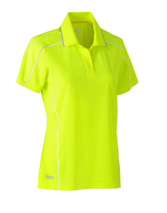 Bisley Women's Cool Mesh Polo with Reflective Piping