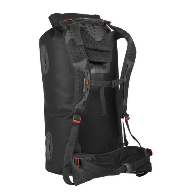 Sea To Summit Hydraulic BLACK 120L Dry Pack with Harness (AHYDBHS120BK)