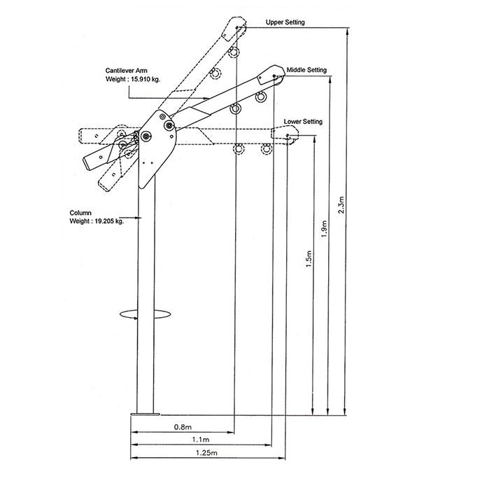 Austlift Cantilever Arm Davit System (915400)