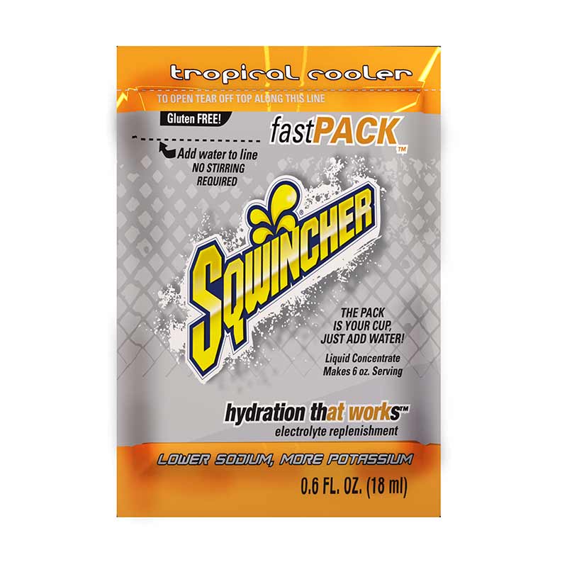 Sqwincher Fast Pack Tropical Cooler 50pack (SQ0098)