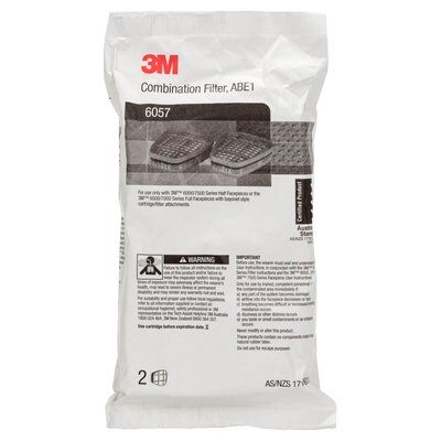 3M A1B1E1 Organic Vapour/Acid Gas Cartridge Filter (6057)