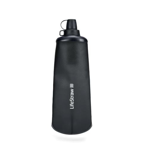 Lifestraw Dark Grey Peak Collapsible Squeeze Bottle (LSPSF1GRWW)