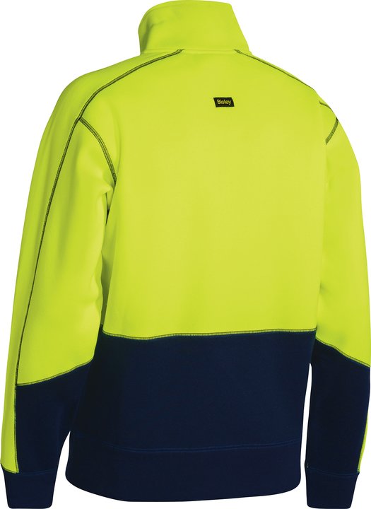 Bisley Hi Vis Fleece 1/4 Zip Pullover