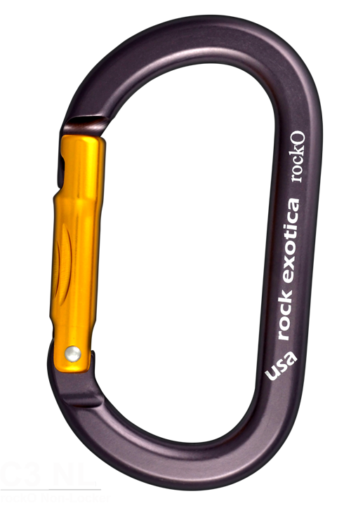 Rock Exotica rockO Non-Locker  Carabiner -  22Kn