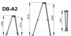 IKAR Confined Space Entry Rescue Tripod 2.42m -41-PLW