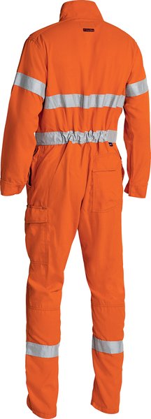 Bisley TenCate Tecasafe Plus 580 Taped Hi Vis Lightweight FR Coverall