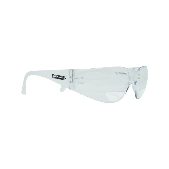 Magnum Safety Glasses - Bifocal Clear Lens (+2.50)