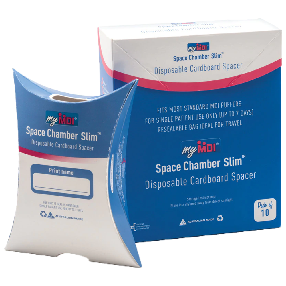 Aero Healthcare Space Chamber Slim Cardboard Spacer 10.5cm x 14.2cm