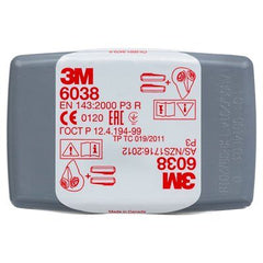 3M P2/P3 Particulate Rectangular with Nuis. OV/AG (6038)- PK-10