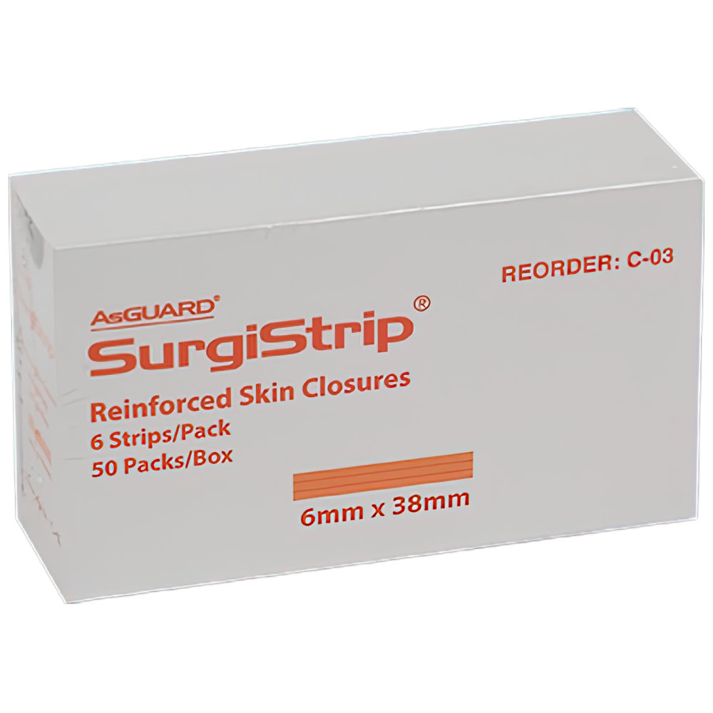 Aero Healthcare AEROPLAST Wound Closure Strips 6 x 38mm 6 strips/card Box/50