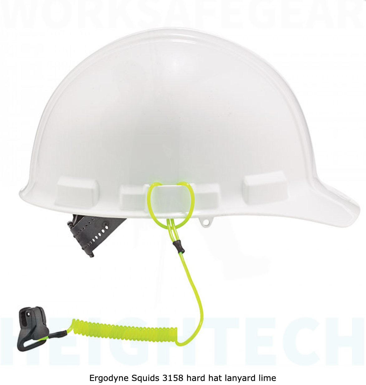 Ergodyne Squids 3158 hard hat lanyard lime