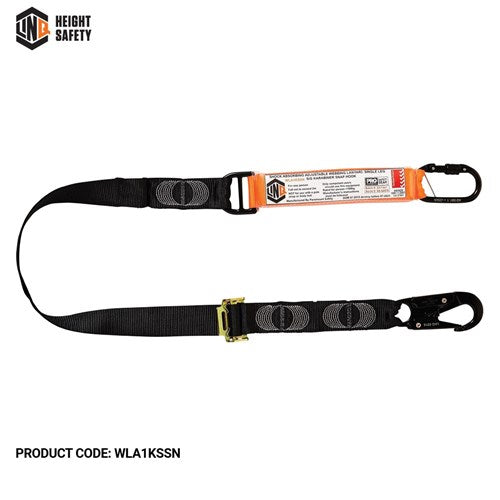 LINQ Elite Single Leg Shock Absorbing 2M Adjustable Lanyard