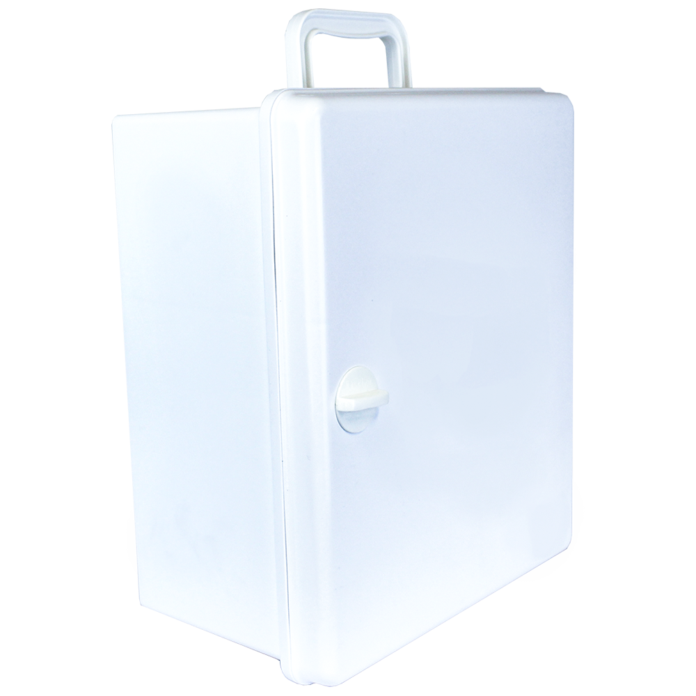 Aero Healthcare AEROCASE Large White Plastic Cabinet with Knob Closure 32 x 37 x 18cm