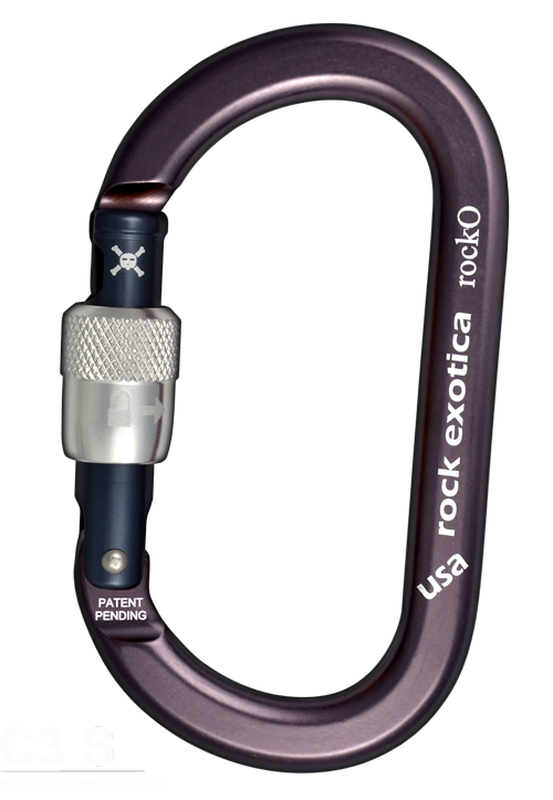 Rock Exotica rockO Screw-Lock   Carabiner -  24Kn