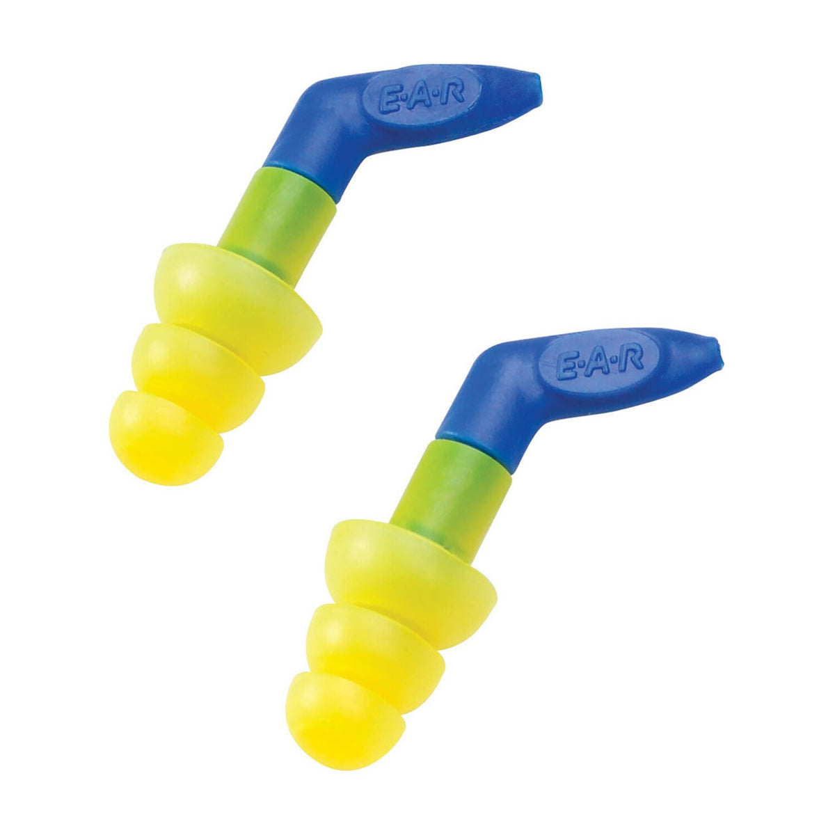 (Case of 4 boxes) 3M Yellow with Blue Stem Uncorded Earplugs in Polybag Class 4 SLC80 22dB (100 pairs per box) (70071515764)
