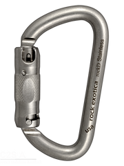 Rock Exotica rockD    Stainless Steel  Auto-Lock   Carabiner - 41Kn