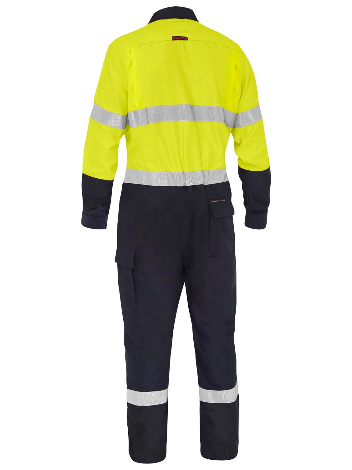 Bisley Apex 185/240 Taped Hi Vis FR Ripstop Vented Coverall