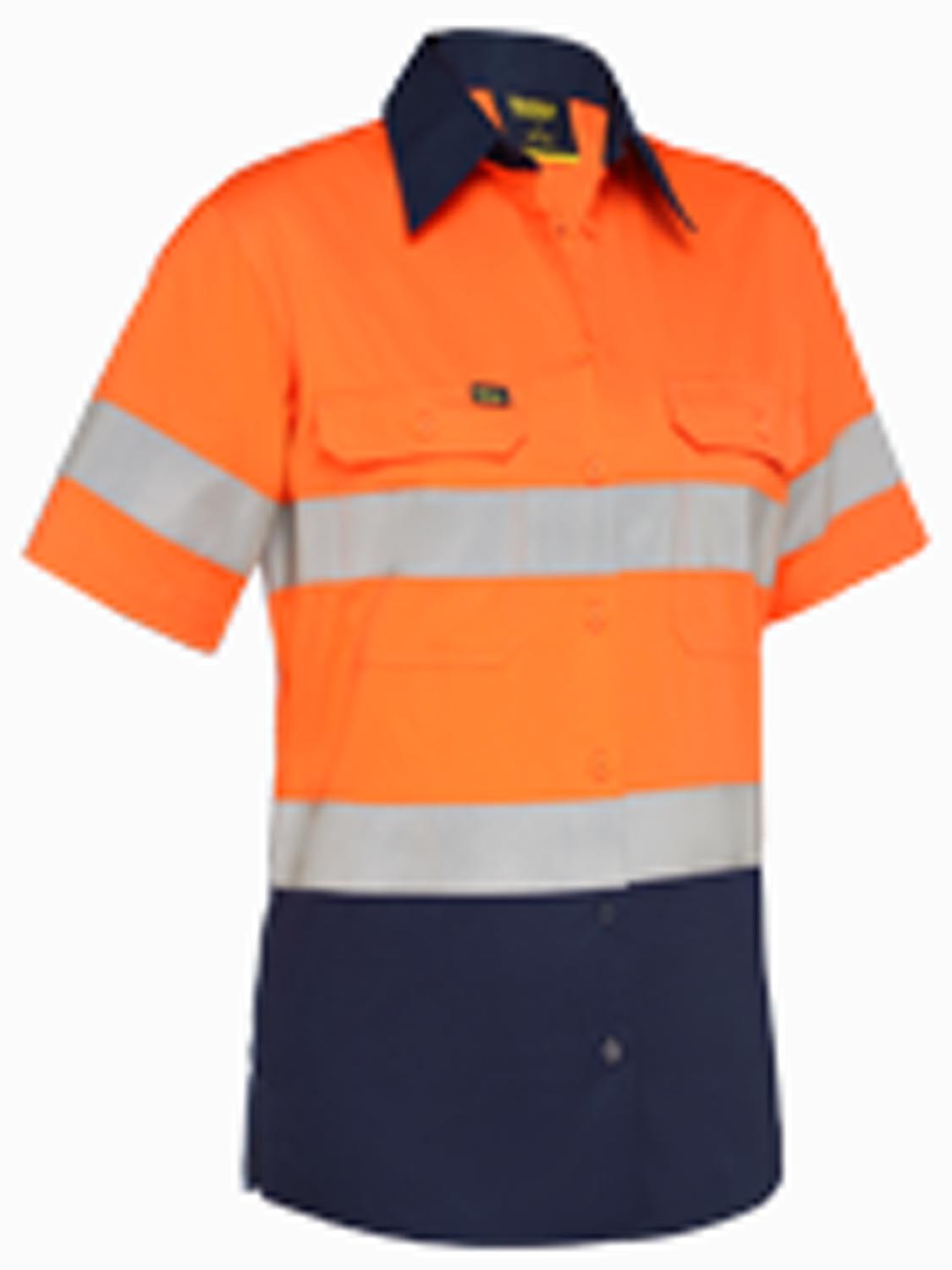 Bisley Women's Taped Hi Vis Cool Lightweight Drill Shirt (BL1896)