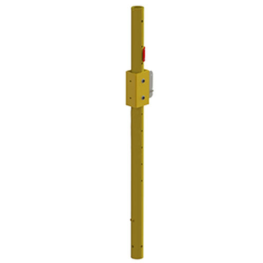 Center post with hoist mounting bracket - aluminum, 60" H.