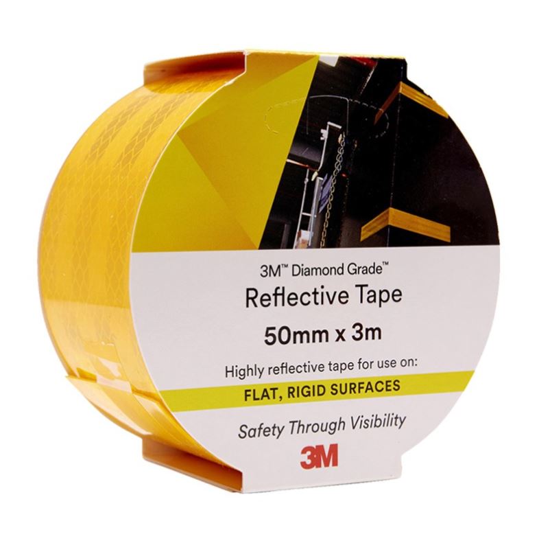 3m x 50mm YELLOW 3M 983 Diamond Grade Reflective Marking Tapes (983-71 ES) (AR010613602)