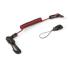 GRIPPS Non-Conductive Coil E-Tether With Poly Clip