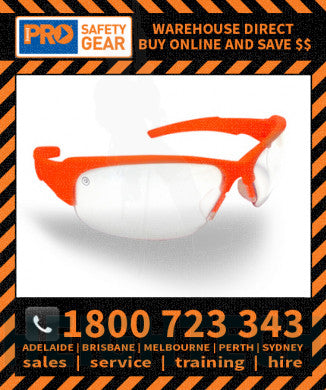 ProChoice Throttle Hi Vis Orange Frame Clear Lens (8080O)