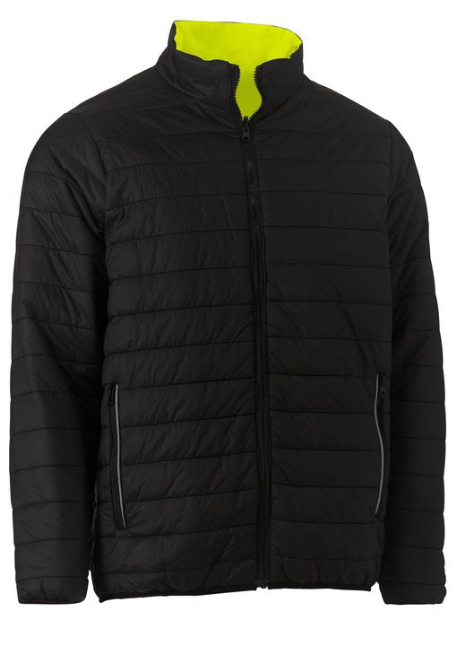 Bisley Taped Hi Vis Reversible Puffer Jacket