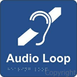 AUDIO LOOP 180x180mm Laminate & Braille