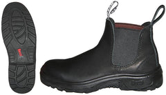 9 UK - BLACK Rossi 901 Forbes Elastic Side Work Boot