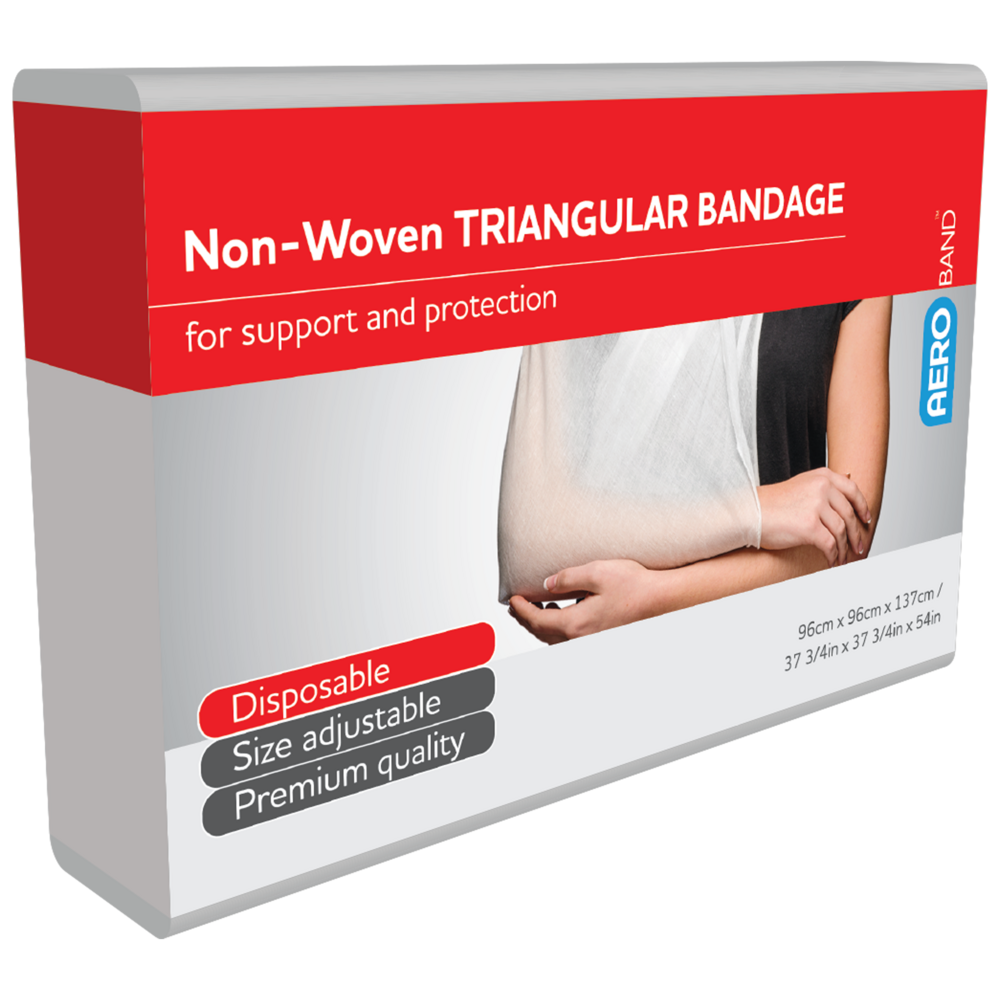 Aero Healthcare AEROBAND Non-Woven Triangular Bandage 96 x 96 x 137cm Bag/10