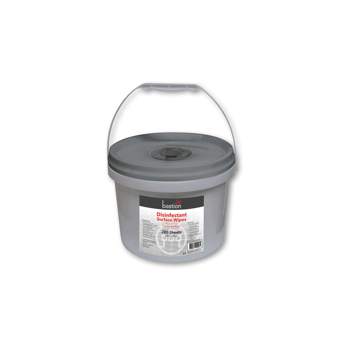Bastion Disinfectant Surface Wipes, 280 Sheets, 28cm x 25cm (Carton of 4)