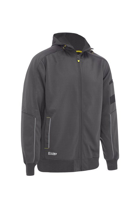 Bisley Work Fleece Zip-Front Hoodie with Sherpa Lining