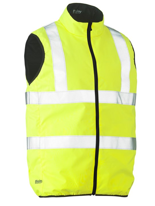 Bisley Taped Hi Vis Reversible Puffer Vest