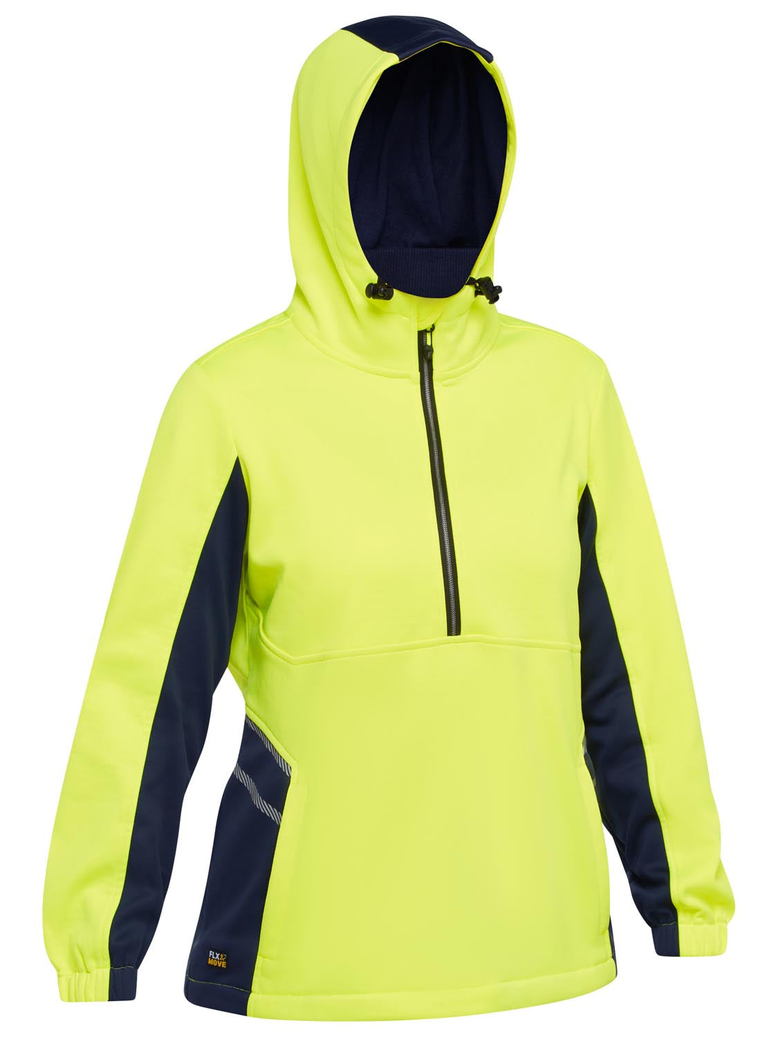 Bisley Women's Hi Vis Liquid Repellent Fleece Hoodie