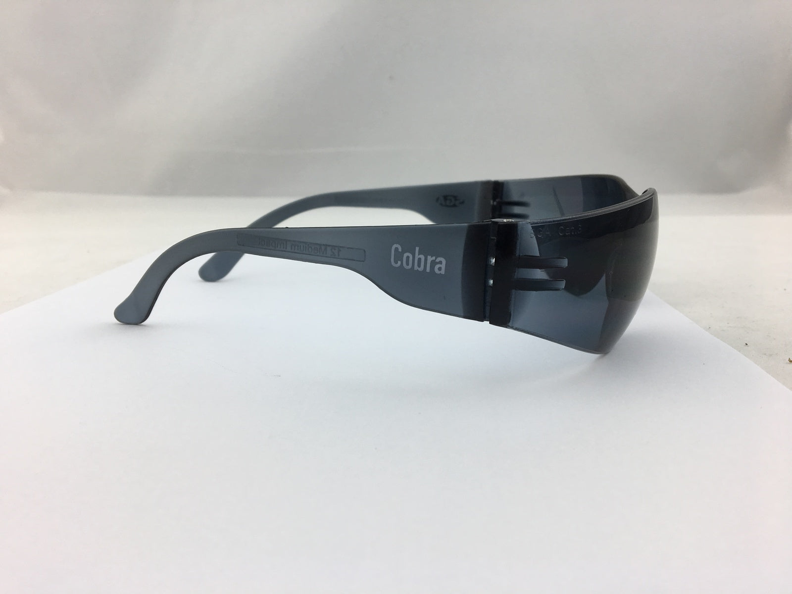 SGA COBRA Smoked Industrial Safety Glasses (12SGSD)