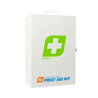 FastAid First Aid Kit, R2, Industra Max Kit, Metal Wall Mount