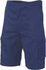 112R- Navy DNC Lightweight Cool-Breeze Cotton Cargo Shorts