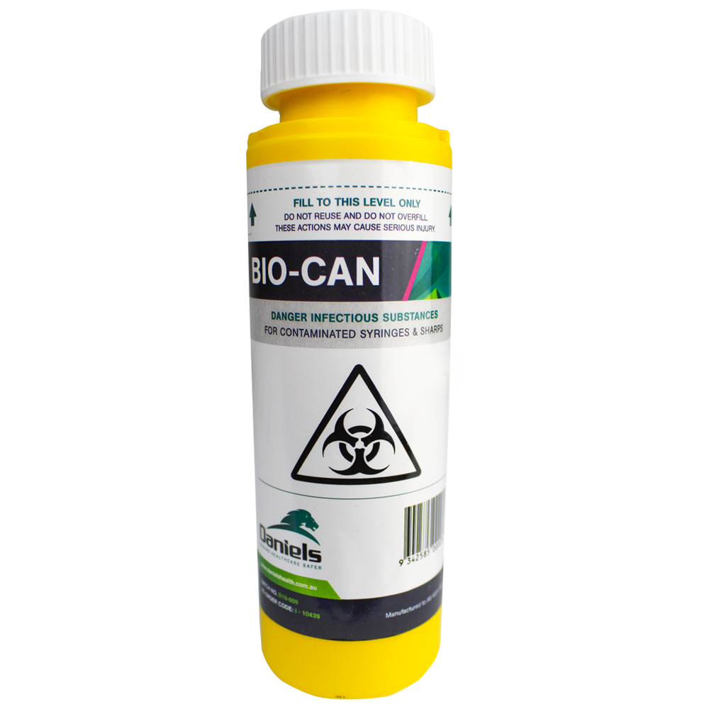 Aero Healthcare AEROHAZARD Sharps Disposal Container 125mL